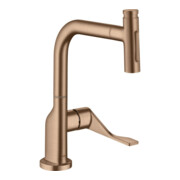 hansgrohe SPT 230 Se 2jet Axor Citterio m Ausziehbr. und sBox, brushed red gold