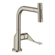 hansgrohe SPT 230 Se 2jet Axor Citterio m Ausziehbrause und sBox, brushed nickel