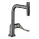 hansgrohe SPT 230 Se 2jet Axor Citterio m Mitigeur extractible et sBox, brossé bleu chrome-1