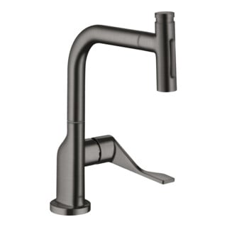 hansgrohe SPT 230 Se 2jet Axor Citterio mit Ausziehbrause, brushed black chrome
