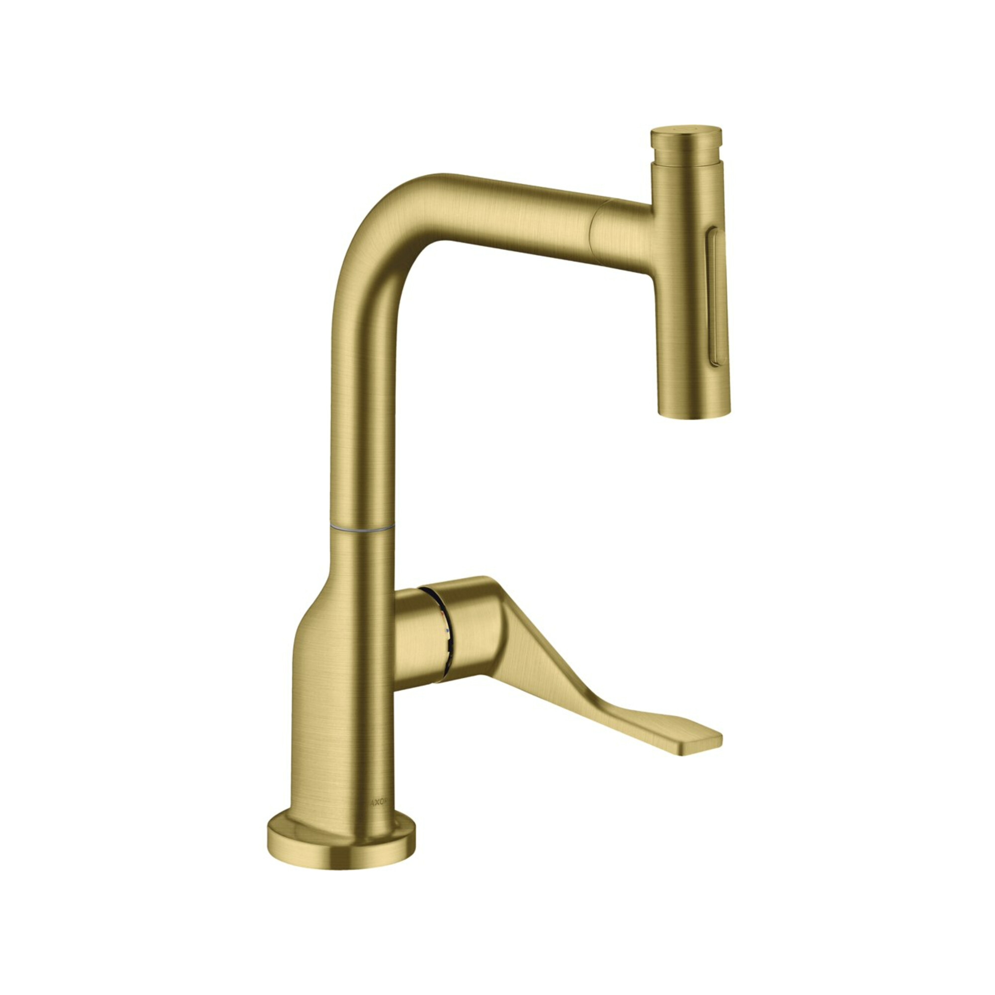 hansgrohe SPT 230 Se 2jet Axor Citterio mit Ausziehbrause, brushed brass