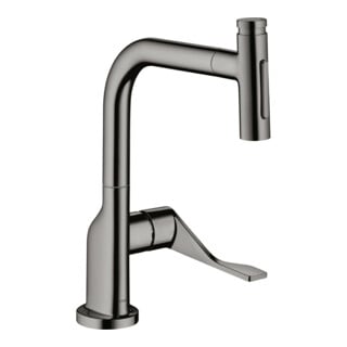 hansgrohe SPT 230 Se 2jet Axor Citterio mit Ausziehbrause, polished black chrome