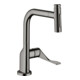 hansgrohe SPT 230 Se 2jet Axor Citterio mit Ausziehbrause, polished black chrome-1