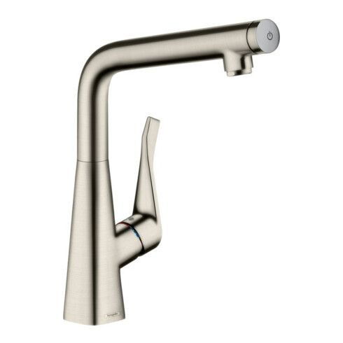 hansgrohe SPT 320 Metris Sel. M71 EcoSm. 1jet, 5,7 l/min, Edelstahl-Optik