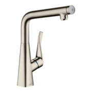 hansgrohe SPT 320 Metris Sel. M71 EcoSm. 1jet, 5,7 l/min, Edelstahl-Optik