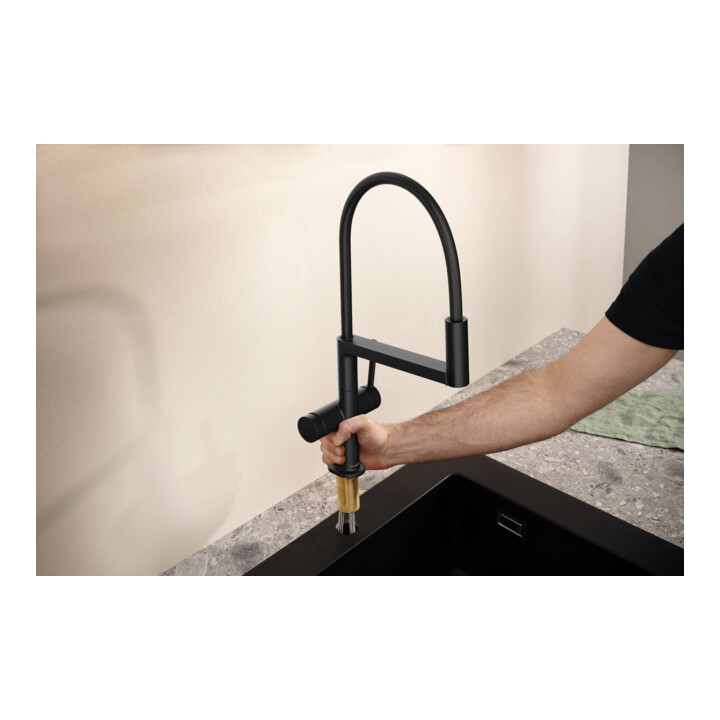 hansgrohe SPT SemP, Talis S M54 Pow.Sp. 3 jets, noir mat