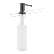 hansgrohe Spülmittelspender EB-Version, Ausl. 91mm, brush. bla vc