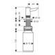 hansgrohe Spülmittelspender Einbauversion chrom 500ml