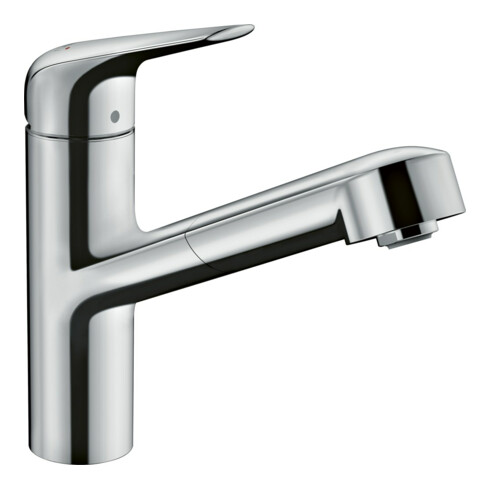 hansgrohe Spültisch-Einhebelmischer 150 Focus M42 mit Ausziehauslauf, 1jet, chrom