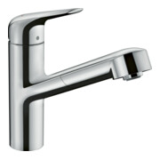 hansgrohe Spültisch-Einhebelmischer 150 Focus M42 mit Ausziehauslauf, 1jet, chrom-3