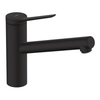 hansgrohe Spültisch-Einhebelmischer 150 Zesis M33 EcoSmart Kaltwas. i Mittelstel., 1j, mattschwarz