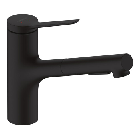 hansgrohe Spültisch-Einhebelmischer 150 Zesis M33 m Ausziehbr., 2jet, sBox lite, matt-sw