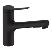 hansgrohe Spültisch-Einhebelmischer 150 Zesis M33 m Ausziehbr., 2jet, sBox lite, matt-sw