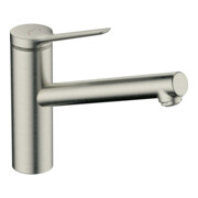hansgrohe Spültisch-Einhebelmischer 150 Zesis M33 ND, 1jet, Edelstahl finish