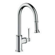 hansgrohe Spültisch-Einhebelmischer 180 Axor Montreux mit Ausziehbrause, chrom