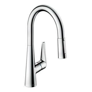 hansgrohe Spültisch-Einhebelmischer 200 Talis M51 EcoSmart mit Ausziehbrause, 2jet, sBox, chrom