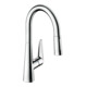 hansgrohe Spültisch-Einhebelmischer 200 Talis M51 mit Ausziehbrause, 2jet, Edelstahl-Optik-1