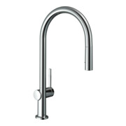 hansgrohe Spültisch-Einhebelmischer 210 Talis M54 EcoSmart mit Ausziehbrause, 2jet, chrom