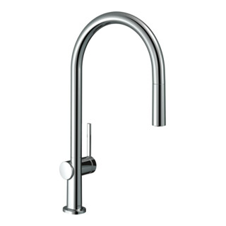 hansgrohe Spültisch-Einhebelmischer 210 Talis M54 mit Ausziehauslauf, 1jet, sBox, chrom
