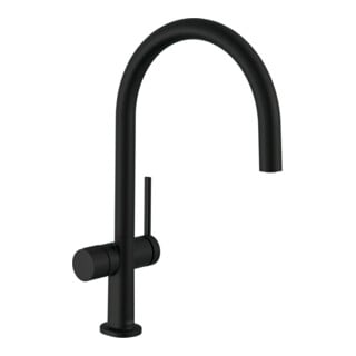 hansgrohe Spültisch-Einhebelmischer 220 Talis M54 Geräteabsperrventil, 1jet, mattschwarz