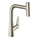 hansgrohe Spültisch-Einhebelmischer 220 Talis Select M51 mit Ausziehbrause, 1et, Edelstahl-Optik-1
