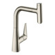 hansgrohe Spültisch-Einhebelmischer 220 Talis Select M51 mit Ausziehbrause, 1et, Edelstahl-Optik-3