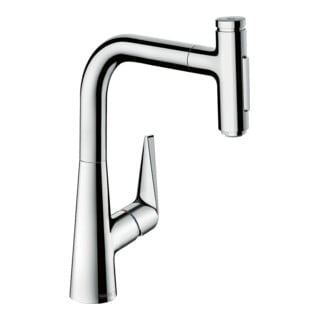 hansgrohe Spültisch-Einhebelmischer 220 Talis Select M51 mit Ausziehbrause, 2et, chrom