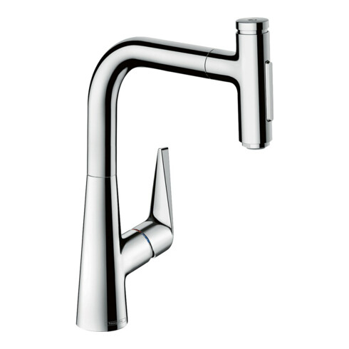 hansgrohe Spültisch-Einhebelmischer 220 Talis Select M51 mit Ausziehbrause, 2et, chrom