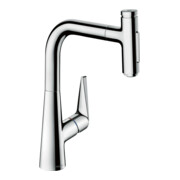 hansgrohe Spültisch-Einhebelmischer 220 Talis Select M51 mit Ausziehbrause, 2et, chrom