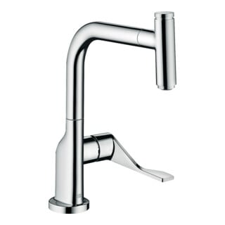 hansgrohe Spültisch-Einhebelmischer 230 Axor Citterio mit Ausziehbrause, chrom