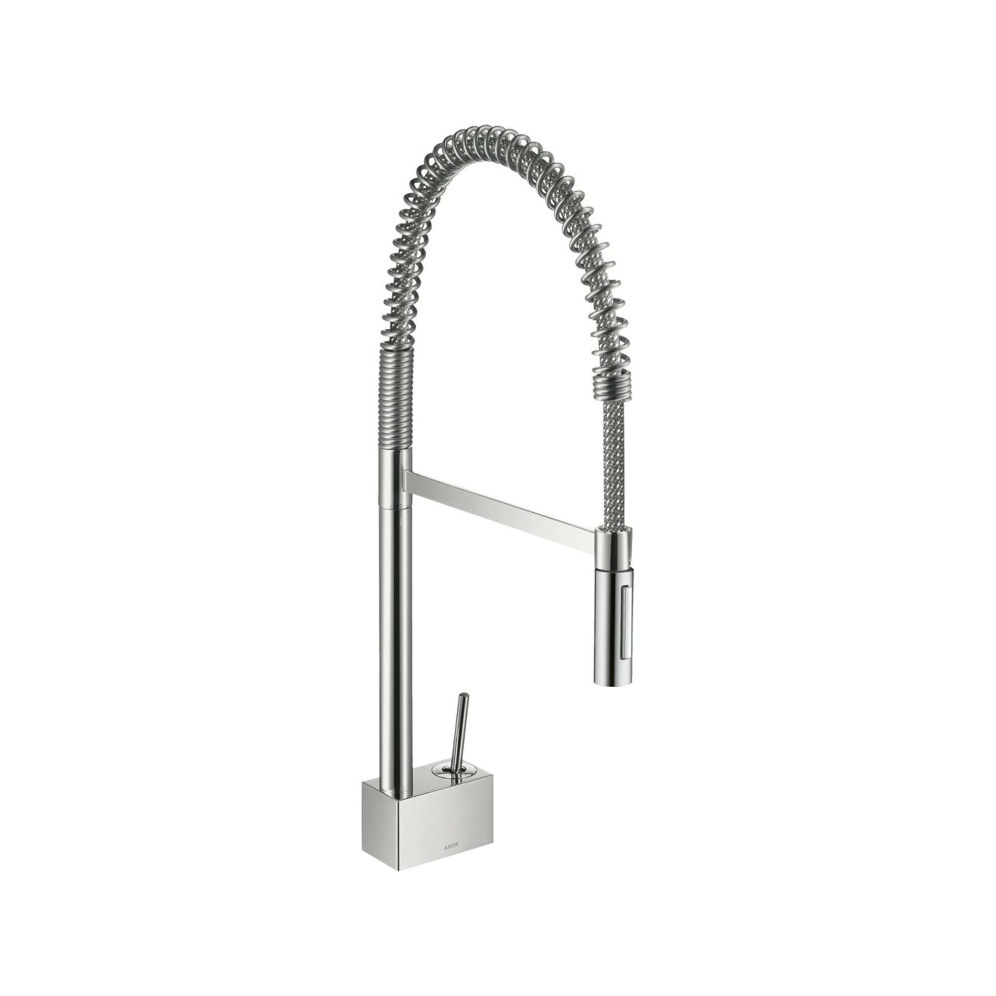 hansgrohe Spültisch-Einhebelmischer 240 Axor Starck SemiPr schwenkbarer Auslauf 360Grad, chrom