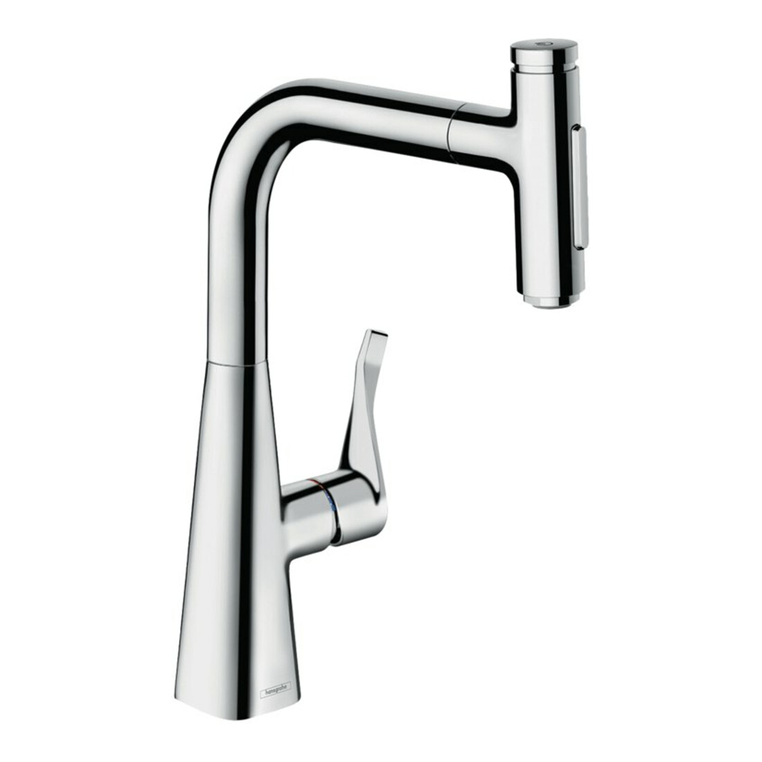 hansgrohe Spültisch-Einhebelmischer 240 Metris Select M71 mit Ausziehbrause, 2jet, sBox, chrom