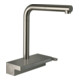 hansgrohe Spültisch-Einhebelmischer 250 Aquno Select M81 mit Ausziehbrause, 2jet, Edelstahl-Optik-1