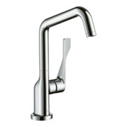 hansgrohe Spültisch-Einhebelmischer 260 Axor Citterio m Schwenkauslauf, polished black chrome