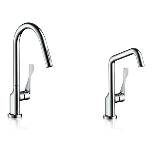 hansgrohe Spültisch-Einhebelmischer 260 Axor Citterio mit Schwenkauslauf, chrom