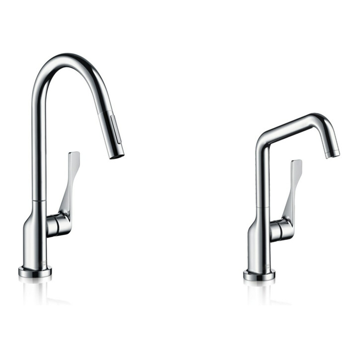hansgrohe Spültisch-Einhebelmischer 260 Axor Citterio mit Schwenkauslauf, chrom