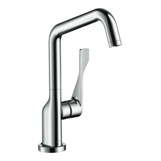 hansgrohe Spültisch-Einhebelmischer 260 Axor Citterio mit Schwenkauslauf, Edelstahl-Optik