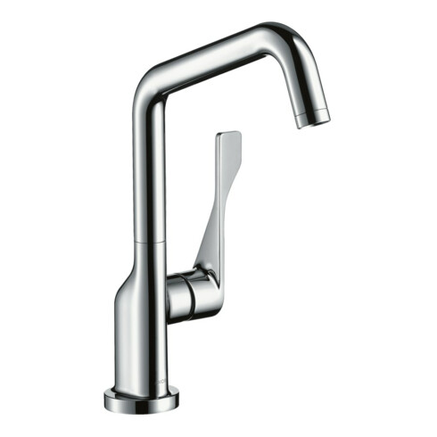 hansgrohe Spültisch-Einhebelmischer 260 Axor Citterio mit Schwenkauslauf, Edelstahl-Optik