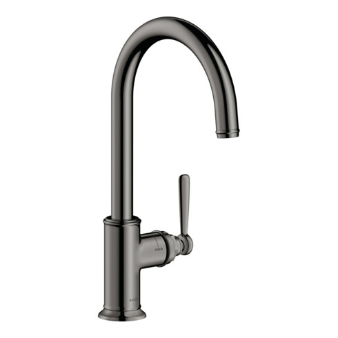 hansgrohe Spültisch-Einhebelmischer 260 Axor Montreux m Schwenkauslauf, polished black chrome