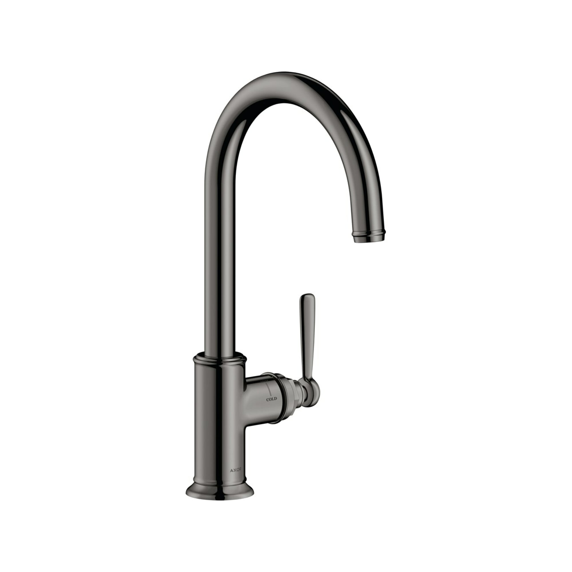 hansgrohe Spültisch-Einhebelmischer 260 Axor Montreux m Schwenkauslauf, polished black chrome