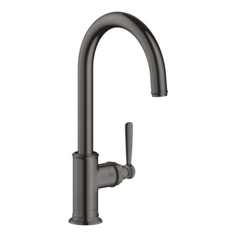 hansgrohe Spültisch-Einhebelmischer 260 Axor Montreux mit Schwenkauslauf, brushed black chrome
