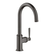 hansgrohe Spültisch-Einhebelmischer 260 Axor Montreux mit Schwenkauslauf, brushed black chrome