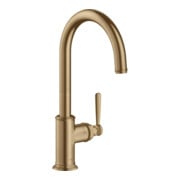 hansgrohe Spültisch-Einhebelmischer 260 Axor Montreux mit Schwenkauslauf, brushed bronze