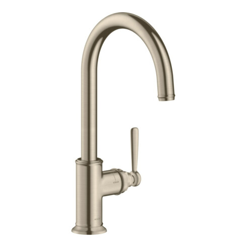 hansgrohe Spültisch-Einhebelmischer 260 Axor Montreux mit Schwenkauslauf, brushed nickel