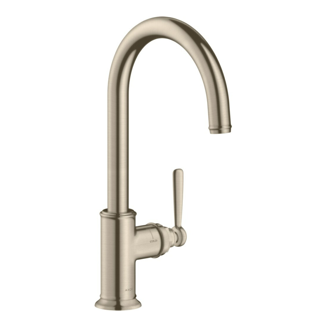 hansgrohe Spültisch-Einhebelmischer 260 Axor Montreux mit Schwenkauslauf, brushed nickel
