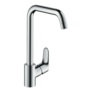 hansgrohe Spültisch-Einhebelmischer 260 Focus M41 1jet, Edelstahl-Optik