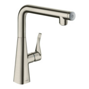 hansgrohe Spültisch-Einhebelmischer 260 Metris Select M71 1jet, Edelstahl-Optik