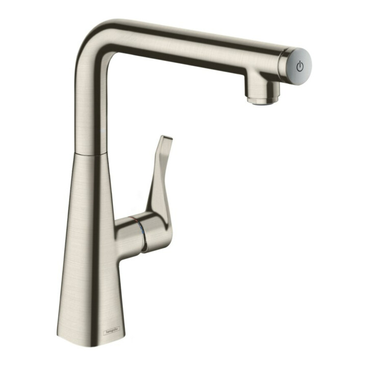 hansgrohe Spültisch-Einhebelmischer 260 Metris Select M71 1jet, Edelstahl-Optik