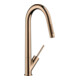 hansgrohe Spültisch-Einhebelmischer 270 Axor Starck EcoSm. mit Ausziehbrause, polished red gold-1