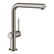 hansgrohe Spültisch-Einhebelmischer 270 Talis M54 mit Ausziehauslauf, 1jet, brushed black